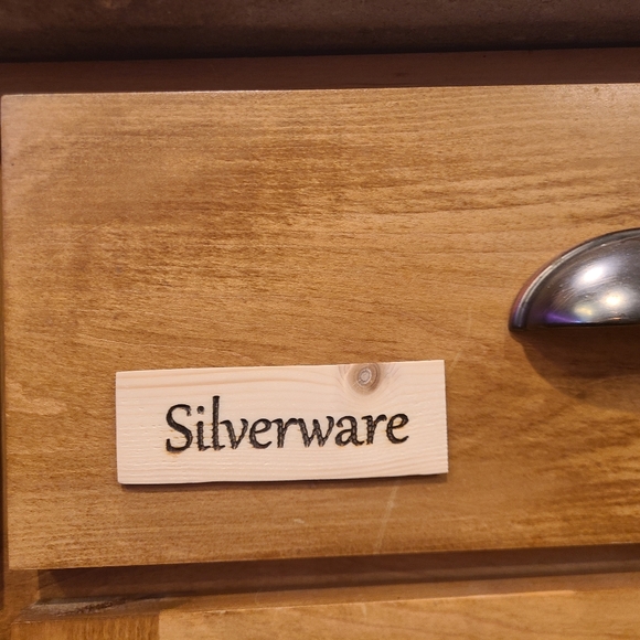 Wooden Kitchen Labels Set - Picture 2 of 5